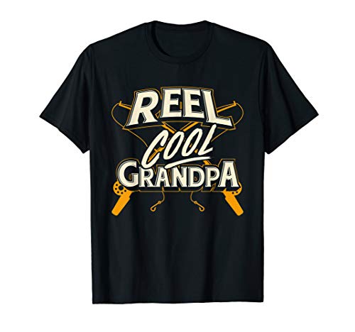 Reel Cool Grandpa Fishing Granddad Father's Day Gift T-Shirt