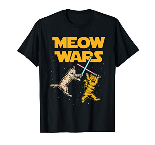 Meow Wars - Funny Cat Lover Gift T-Shirt