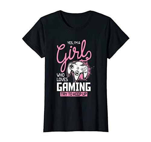 Girl Who Loves Gaming - Funny Video Gamer T-Shirt