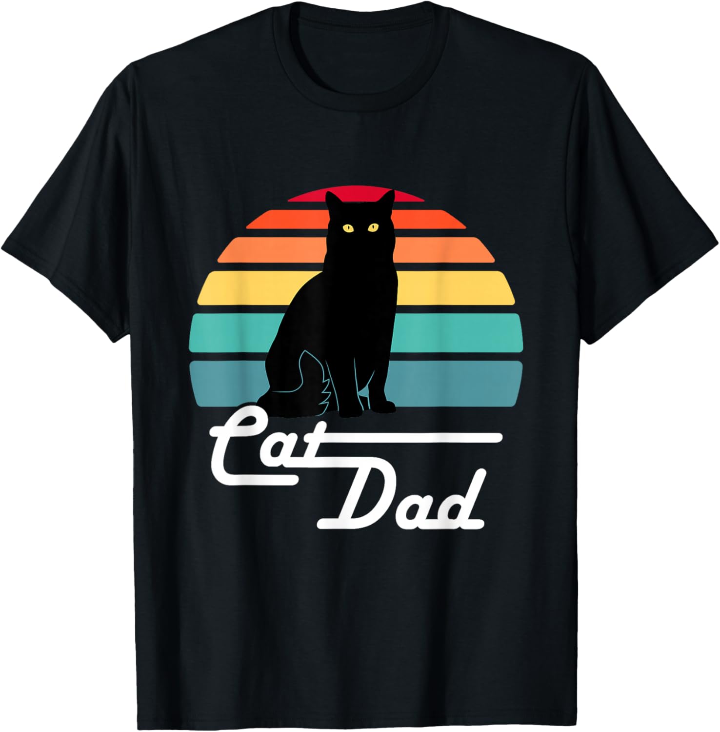 Cat Dad - Vintage Style Cat Lover Gift T-Shirt