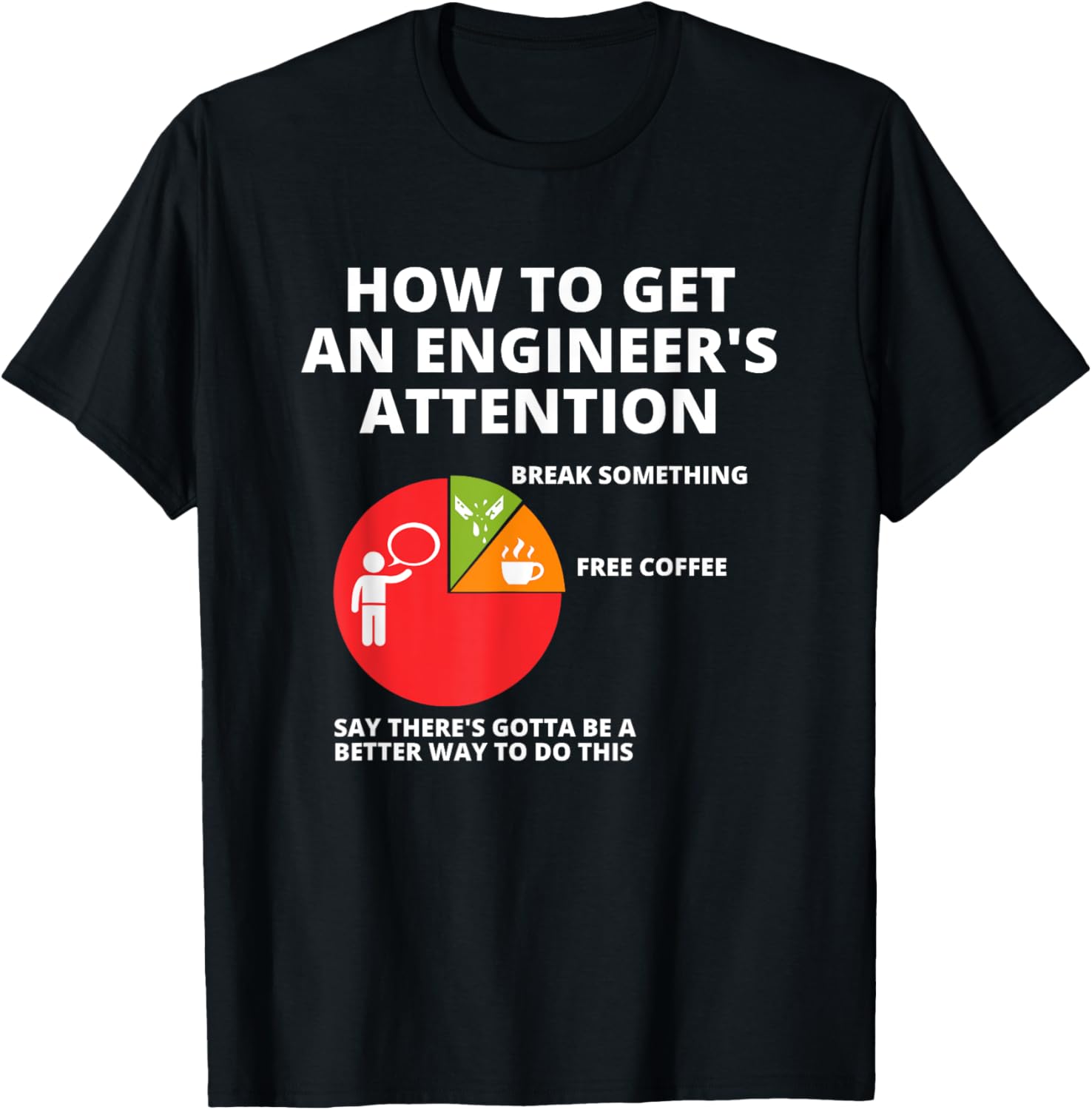 How To Get An Engineer's Attention - Funny Engineering T-Shirt