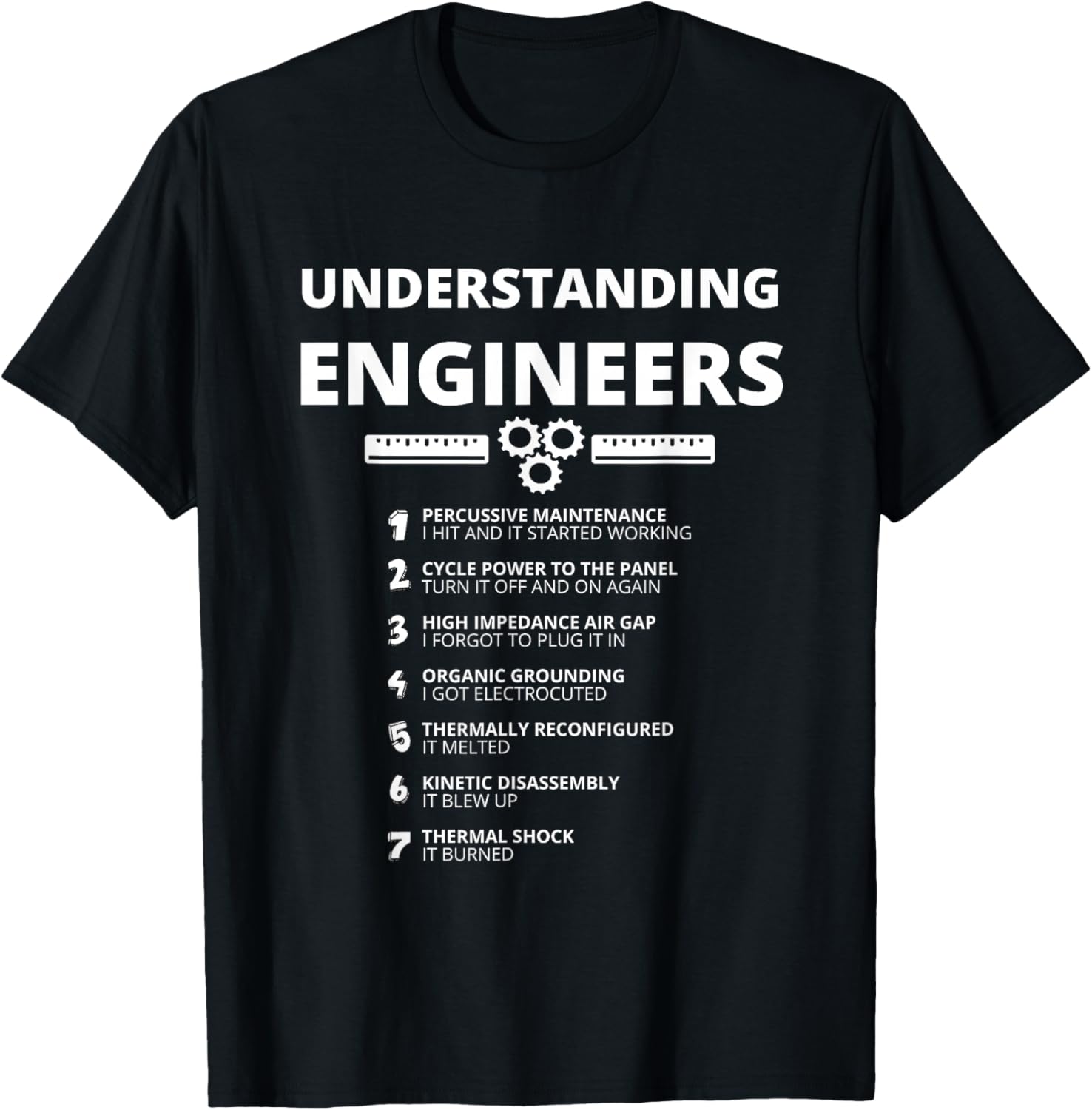 Understanding Engineers - Funny Sarcastic Engineering Gift T-Shirt