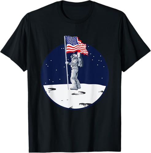 US Flag Astronaut - Independence Day 4th of July Party T-Shirt