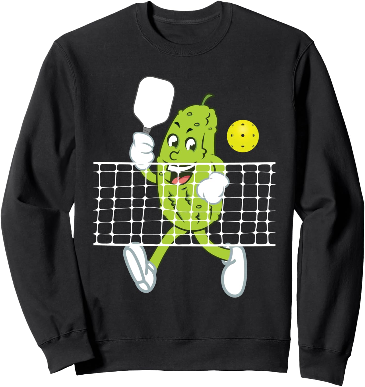 Pickle Playing Pickleball - Funny Pickleball Player Paddleball Sweatshirt