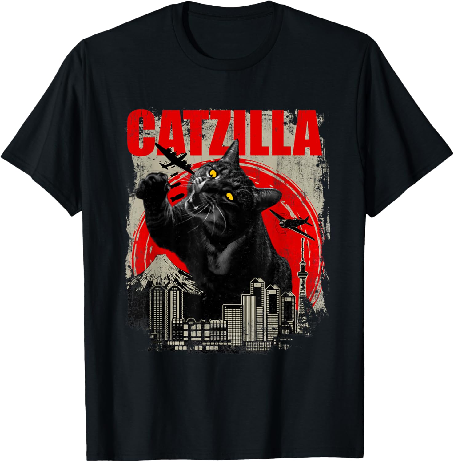 Catzilla - Funny Cat Lover Kitten Kitty T-Shirt