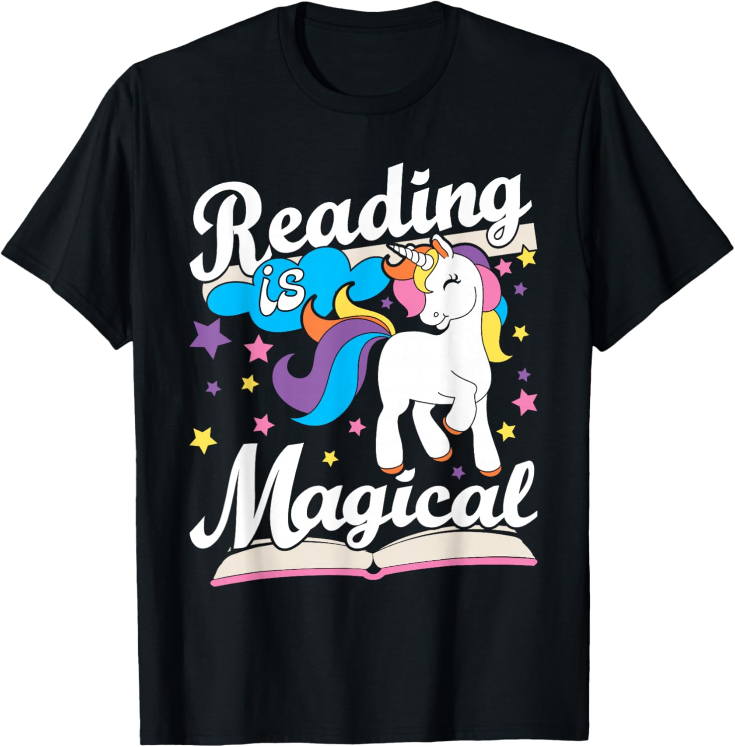 Reading Is Magical - Book Lover Reading Teacher Bookworm T-Shirt