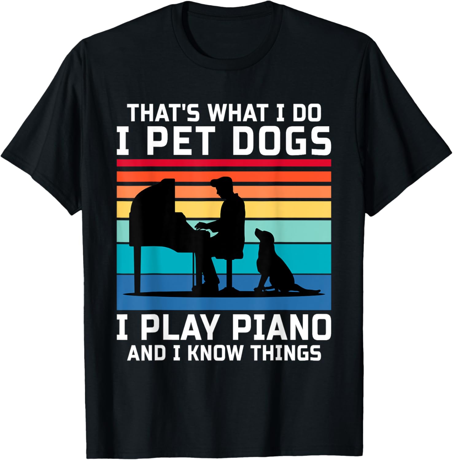 Pet Dogs Play Piano T-Shirt