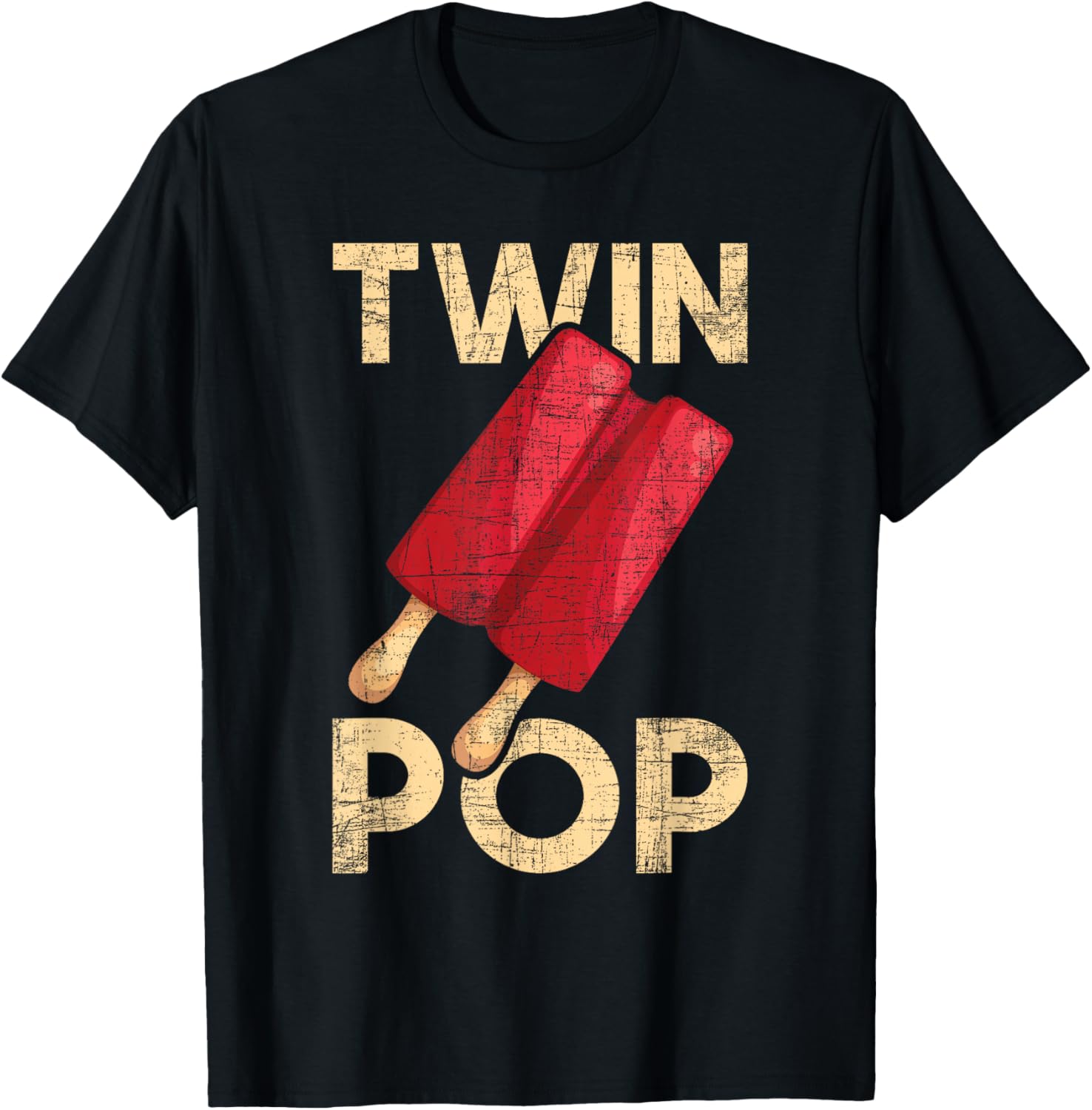Twin Pop Grandpa Granddad Of Twins T-Shirt