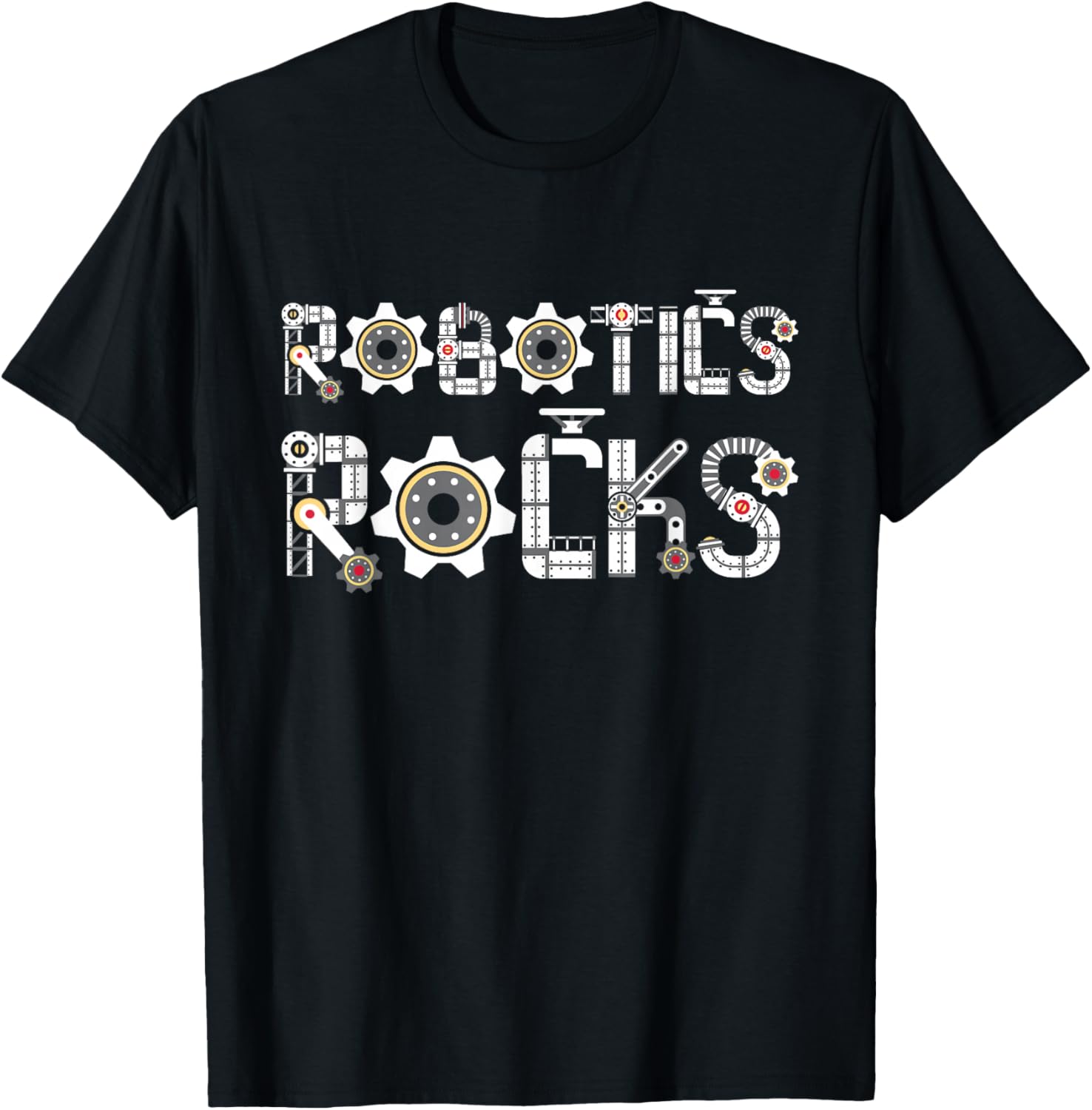 Robotics Rocks - Cyborg Engineer Engineering Robot Builder T-Shirt