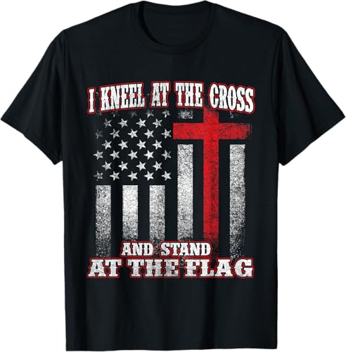 Stand At The Flag - USA American Flag 4th of July Fourth T-Shirt