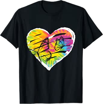 Tie Dye Butterfly Lover - Gardener Entomology Butterflies T-Shirt