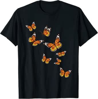 Flying Butterflies - Butterfly Lover Gardener Entomologist T-Shirt