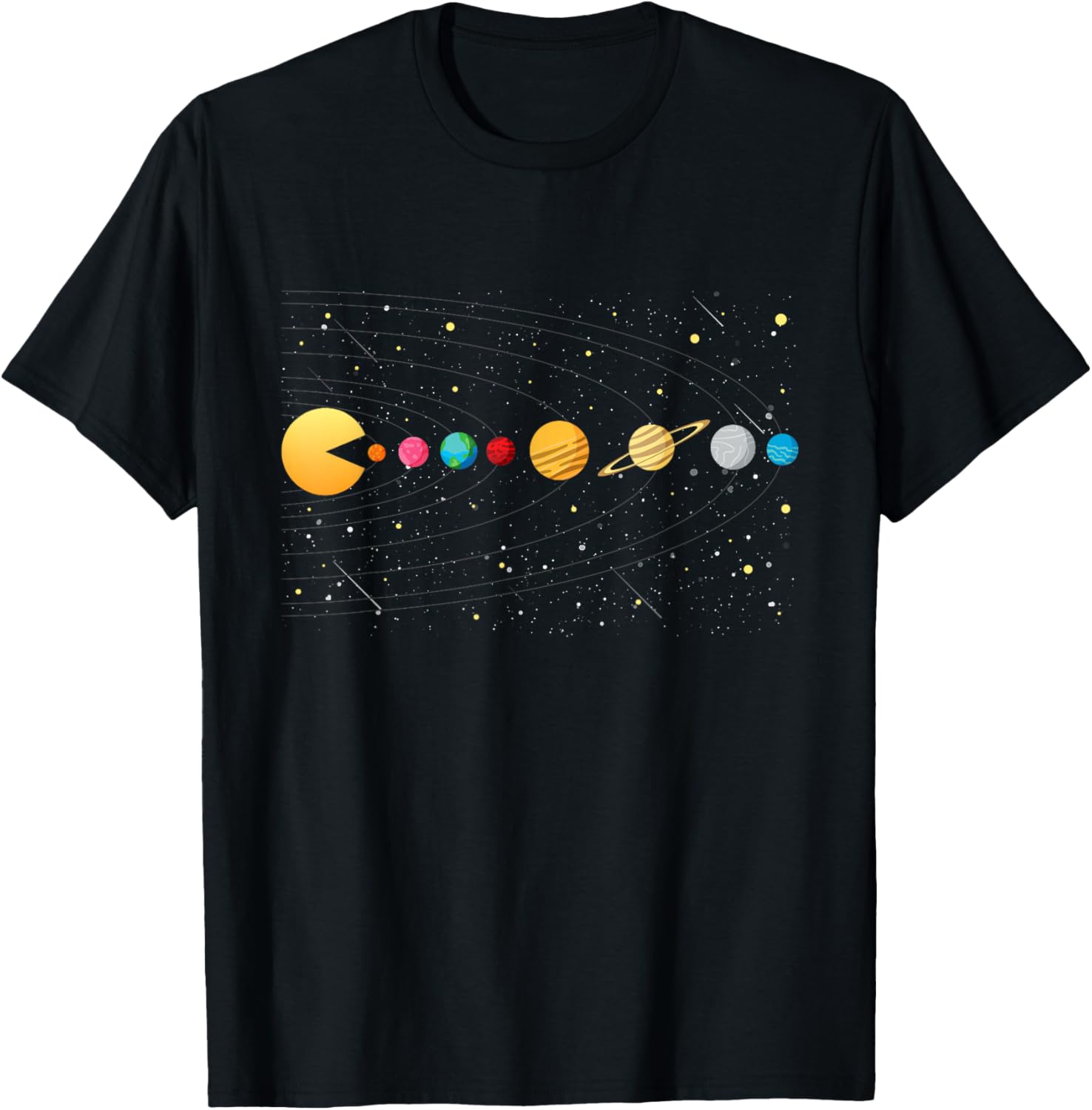 Funny Solar System - Astronauts Space Video Games T-Shirt