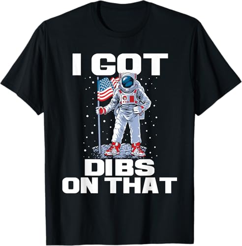 Patriotic Astronaut - 4th Of July Fourth Moon Planets Space T-Shirt