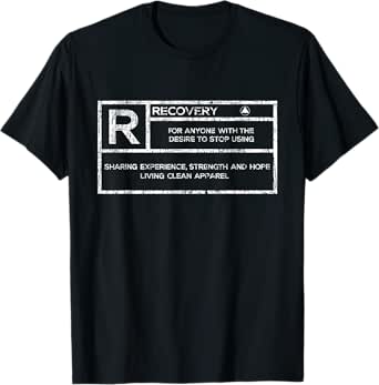recovery - sobriety anniversary sober aa na t-shirt