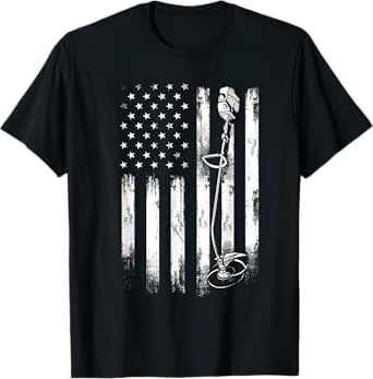 Landscaping Tools - USA Flag Landscaper Gardening Gardener T-Shirt