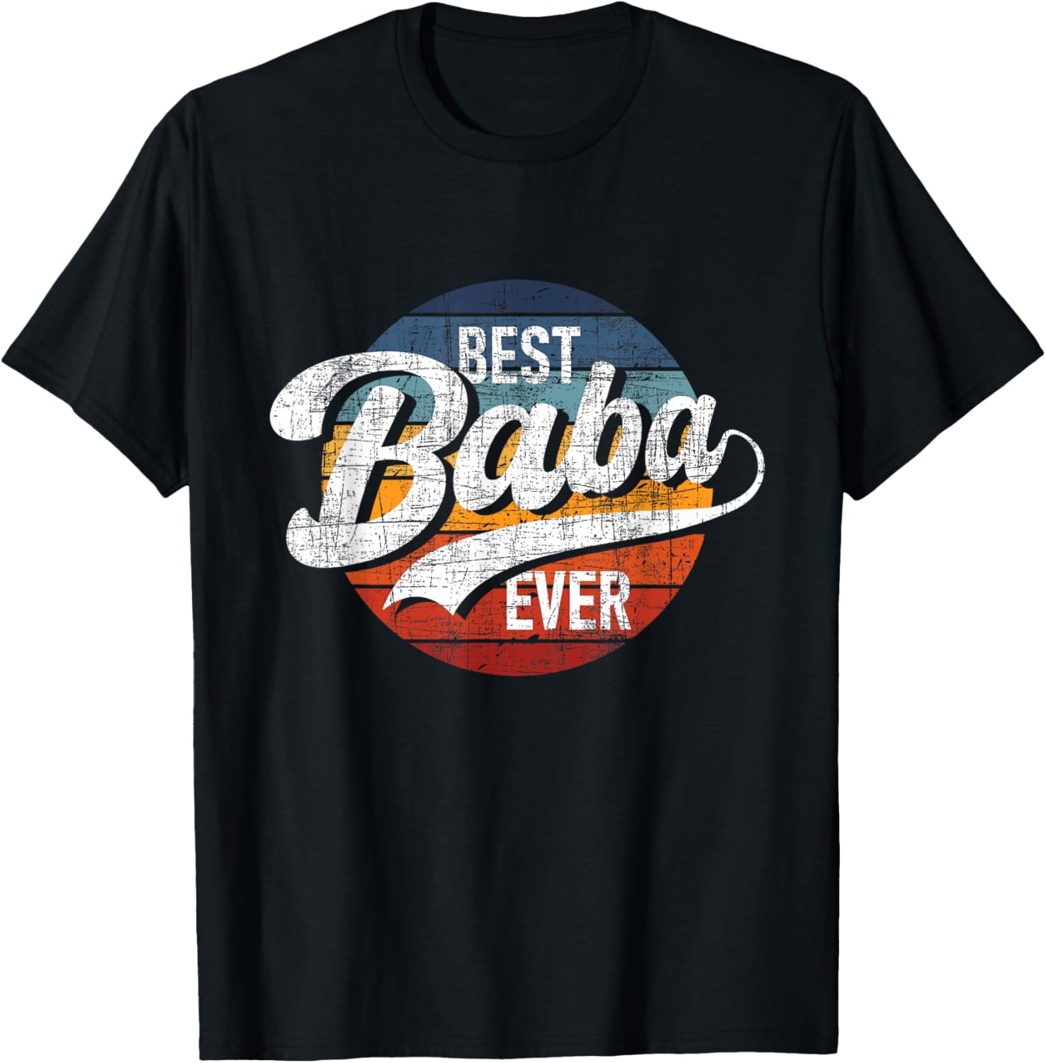Best Baba Ever Retro Vintage Persian Grandfather Grandad T-Shirt