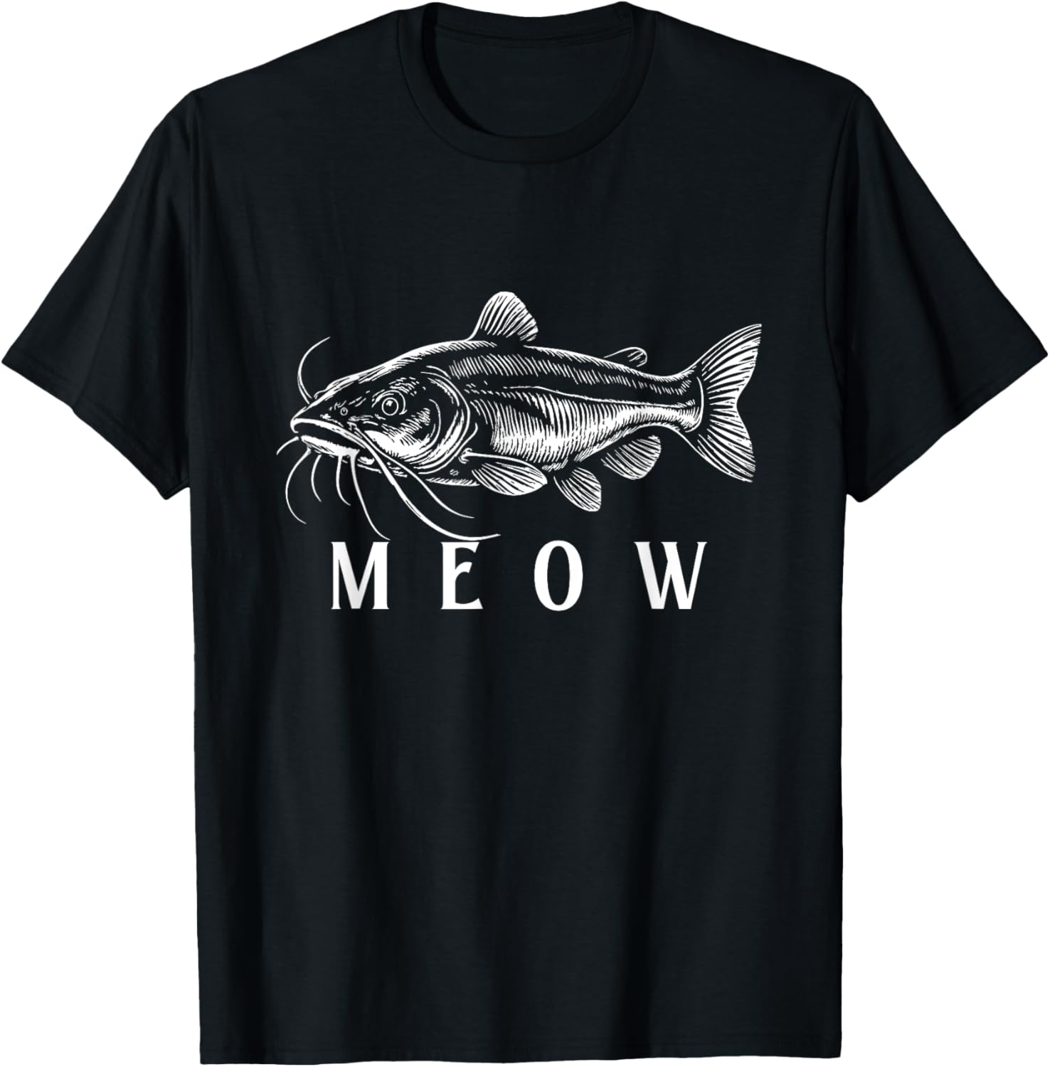 Meow Catfish Fishing T-Shirt